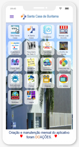 APLICATIVO DA SANTA CASA BURITAMA