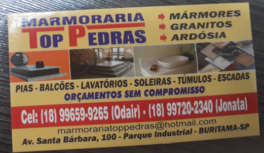 Doação Marmoraria Top Pedras
